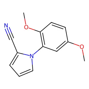 1-(2,5-dimethoxyphenyl)pyrrole-2-carbonitrile structure