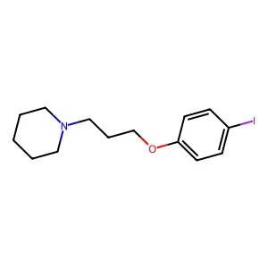 1-[3-(4-iodophenoxy)propyl]piperidine structure