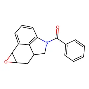 10-oxa-3-azatetracyclo[6.4.1.04,13.09,11]trideca-4,6,8(13)-trien-3-yl(phenyl)methanone structure