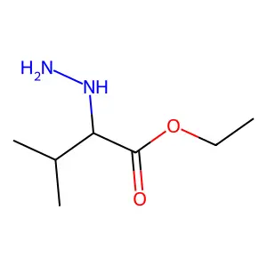 ethyl 2-hydrazinyl-3-methylbutanoate structure