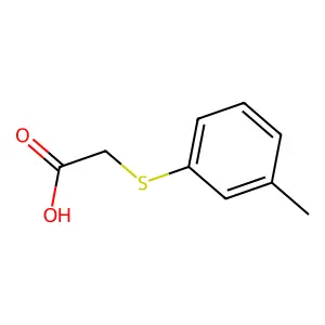 m-Tolylthioacetic acid structure