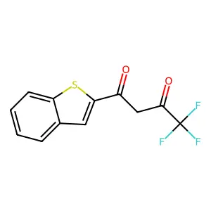 1-(1-benzothiophen-2-yl)-4,4,4-trifluorobutane-1,3-dione structure