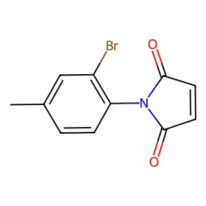 1-(2-bromo-4-methylphenyl)pyrrole-2,5-dione structure