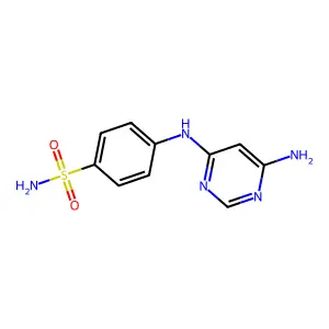 4-[(6-AMINO-4-PYRIMIDINYL)AMINO]BENZENESULFONAMIDE structure
