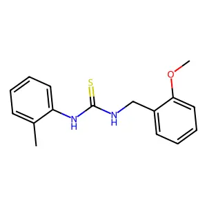 1-[(2-methoxyphenyl)methyl]-3-(2-methylphenyl)thiourea structure
