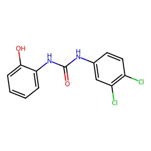 1-(3,4-dichlorophenyl)-3-(2-hydroxyphenyl)urea structure