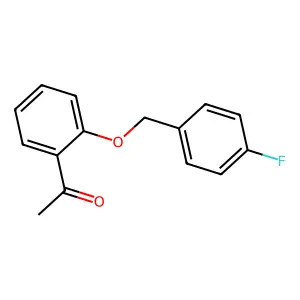 1-[2-[(4-fluorophenyl)methoxy]phenyl]ethanone structure