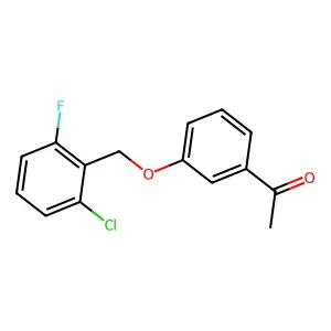 1-[3-[(2-chloro-6-fluorophenyl)methoxy]phenyl]ethanone structure