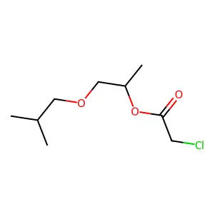 1-(2-methylpropoxy)propan-2-yl 2-chloroacetate structure
