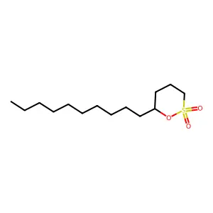 1,2-Oxathiane, 6-decyl-, 2,2-dioxide structure