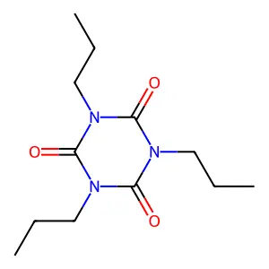 1,3,5-tripropyl-1,3,5-triazinane-2,4,6-trione structure