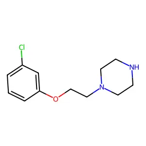 1-[2-(3-chlorophenoxy)ethyl]piperazine structure