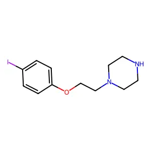 1-[2-(4-iodophenoxy)ethyl]piperazine structure
