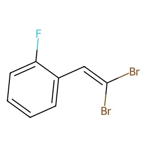 1-(2,2-dibromovinyl)-2-fluorobenzene structure