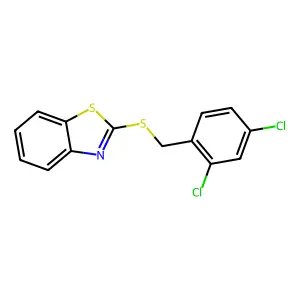 1,3-benzothiazol-2-yl 2,4-dichlorobenzyl sulfide structure