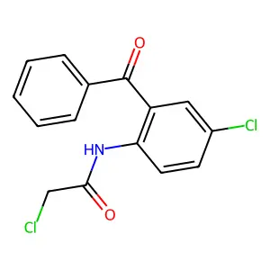 N-(2-Benzoyl-4-chlorophenyl)-2-chloroacetamide structure