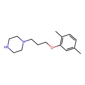 1-[3-(2,5-dimethylphenoxy)propyl]piperazine structure