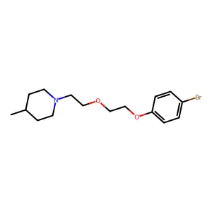 1-[2-[2-(4-bromophenoxy)ethoxy]ethyl]-4-methylpiperidine structure