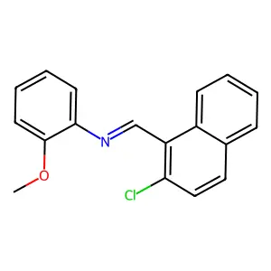 1-(2-chloronaphthalen-1-yl)-N-(2-methoxyphenyl)methanimine structure