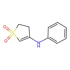 1,1-dioxo-N-phenyl-2,3-dihydrothiophen-4-amine structure