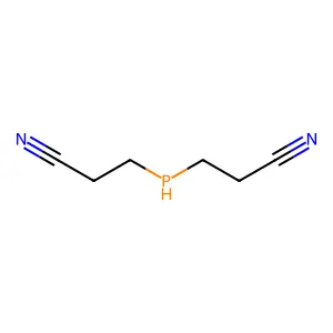 Bis(2-cyanoethyl)phosphine structure