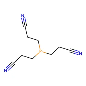 Tris(2-cyanoethyl)phosphine structure