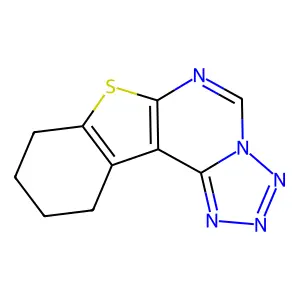 10-thia-3,4,5,6,8-pentazatetracyclo[7.7.0.02,6.011,16]hexadeca-1(9),2,4,7,11(16)-pentaene structure