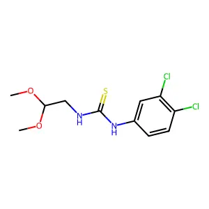 1-(3,4-dichlorophenyl)-3-(2,2-dimethoxyethyl)thiourea structure