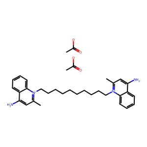 DEQUALINIUM ACETATE structure