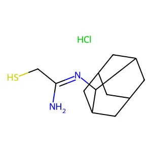 Acetamidine, N-(2-adamantyl)-2-mercapto-, hydrochloride structure