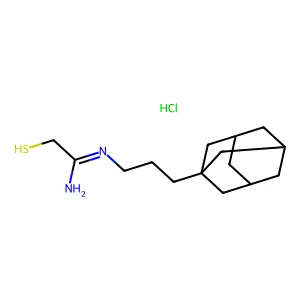Acetamidine, N-(3-(1-adamantyl)propyl)-2-mercapto-, hydrochloride structure
