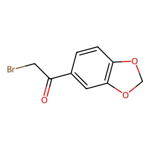 1-(1,3-dioxaindan-5-yl)-2-bromoethan-1-one structure