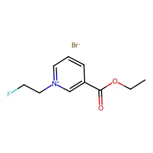 ethyl 1-(2-fluoroethyl)pyridin-1-ium-3-carboxylate bromide structure