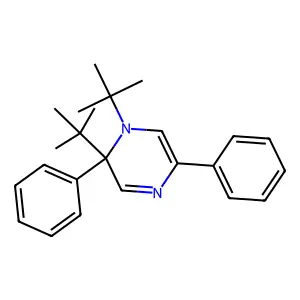 1,2-ditert-butyl-2,5-diphenylpyrazine structure