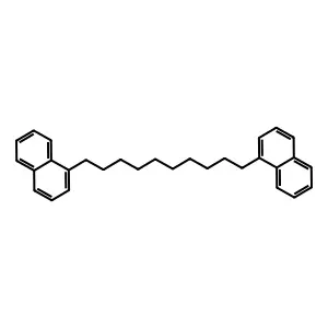 1,10-Di(1-naphthyl)decane structure