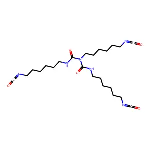 1,3,5-Tris(6-isocyanatohexyl)biuret structure