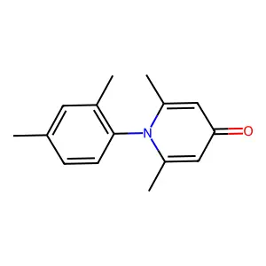 1-(2,4-dimethylphenyl)-2,6-dimethylpyridin-4(1H)-one structure