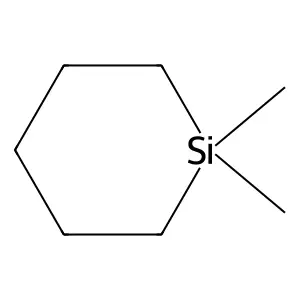 1,1-Dimethylsilacyclohexane structure