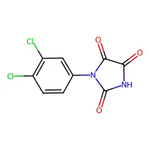 1-(3,4-dichlorophenyl)imidazolidine-2,4,5-trione structure