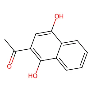 1-(1,4-dihydroxynaphthalen-2-yl)ethanone structure