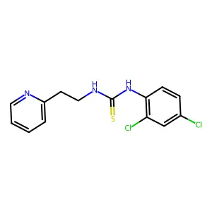 1-(2,4-dichlorophenyl)-3-[2-(pyridin-2-yl)ethyl]thiourea structure