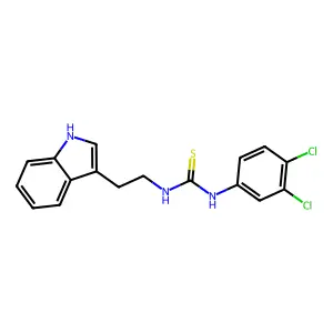 1-(3,4-dichlorophenyl)-3-[2-(1H-indol-3-yl)ethyl]thiourea structure