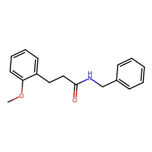 Hydrocinnamamide, N-benzyl-2-methoxy- structure