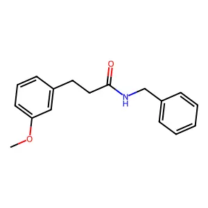 Hydrocinnamamide, N-benzyl-m-methoxy- structure