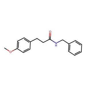 Hydrocinnamamide, N-benzyl-p-methoxy- structure