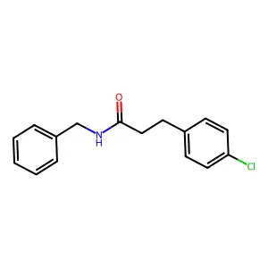 N-benzyl-3-(4-chlorophenyl)propanamide structure