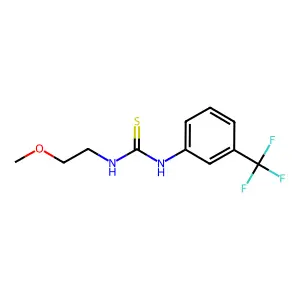1-(2-methoxyethyl)-3-[3-(trifluoromethyl)phenyl]thiourea structure