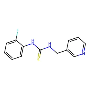 1-(2-fluorophenyl)-3-(pyridin-3-ylmethyl)thiourea structure