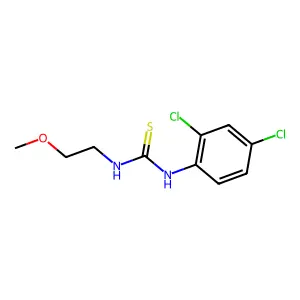 1-(2,4-dichlorophenyl)-3-(2-methoxyethyl)thiourea structure