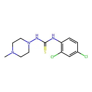 1-(2,4-dichlorophenyl)-3-(4-methylpiperazin-1-yl)thiourea structure